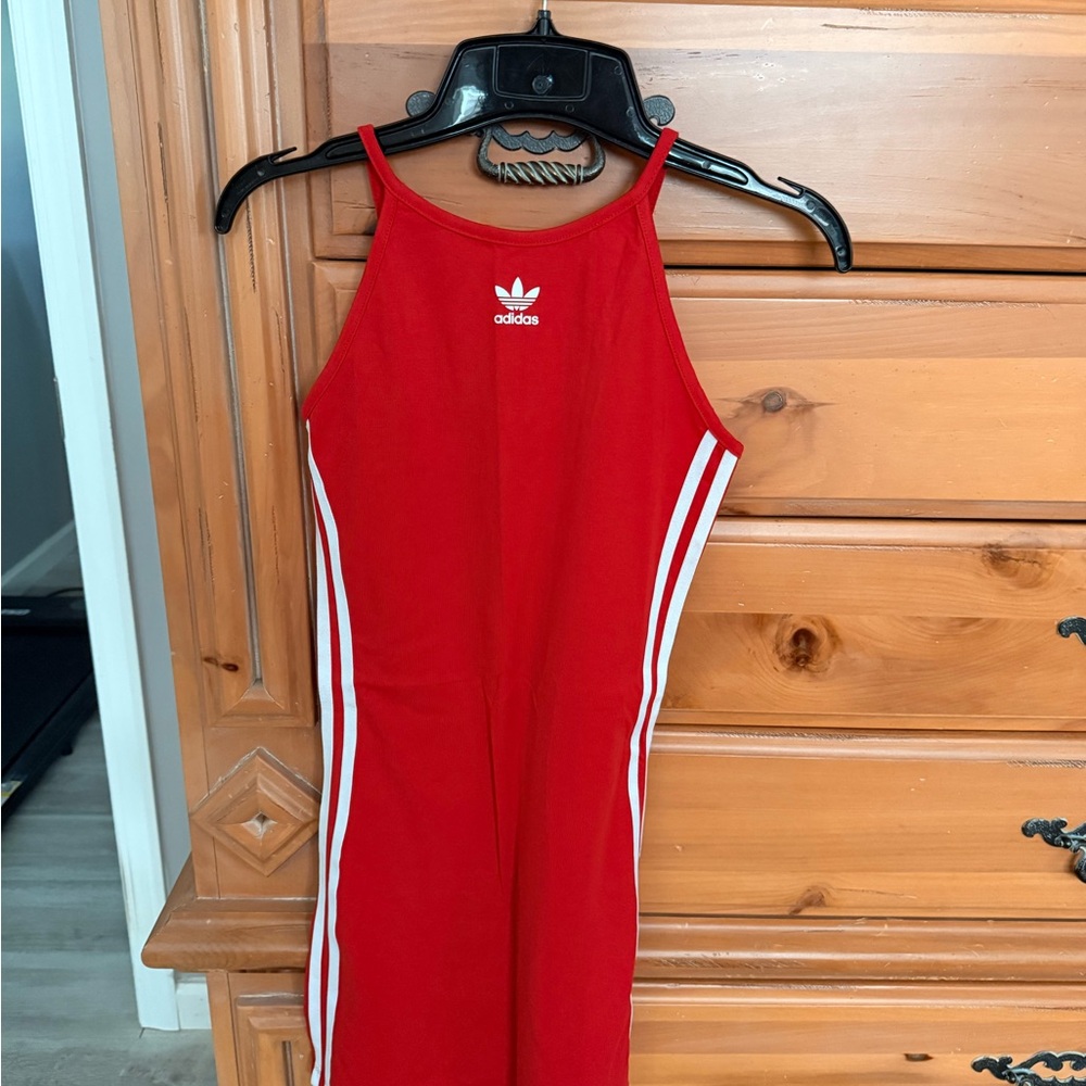 Adidas  Red One Piece Dress